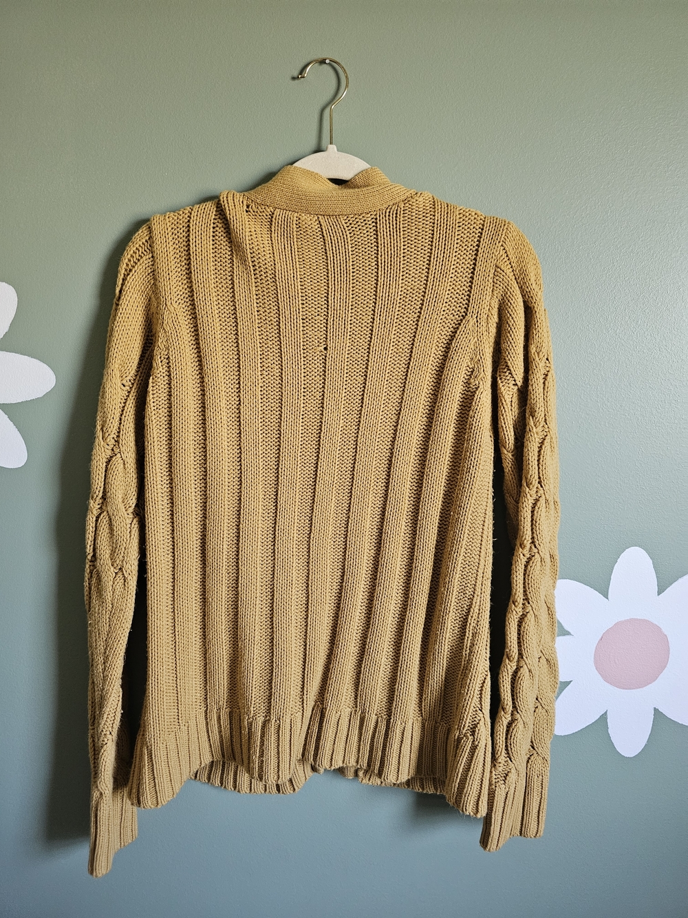 Zenana Cable Knit Button-Front Women's Sweater Cardigan - Picture 5 of 6